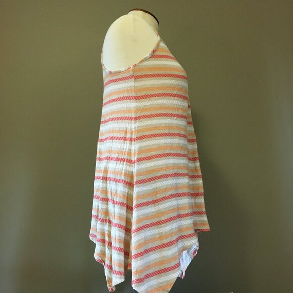 Y2K Suzy Shier Rope Print Rayon Handkerchief Hem Tank Top - Picture 4 of 16